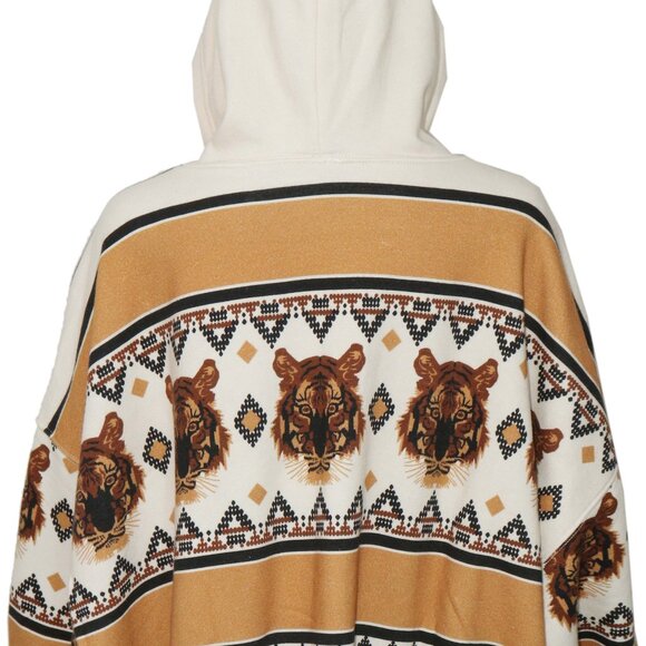 Free People Sprint  To The Finish Print Hoodie Color Tiger Jacket Sweatshirt XL - Picture 6 of 8